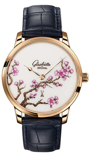 GLASHÜTTE ORIGINAL(グラスヒュッテ・オリジナル) 2026新作 伝統が息づくクラフトマンシップ。グラスヒュッテ・オリジナル「セネタ・マイセン チェリーブロッサム」