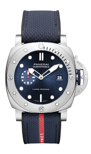 PANERAI(パネライ) 2022新作 第37回アメリカズカップにおいてルナロッサ・プラダ・ピレリのオフィシャルスポンサーを再び務めるパネライと、ルナロッサとのコラボレーションモデル「サブマーシブル クアランタ クアトロ ルナロッサ」が登場