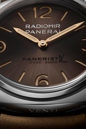 PANERAI(パネライ) 2020新作 権威あるウェブコミュニティPaneristi.comの設立20周年を祝して、パネライ「ラジオミール ヴェンティ - 45mm」が登場