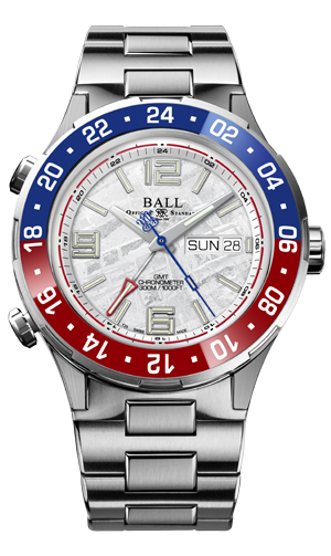 BALL WATCH(ボール ウォッチ) 2024新作 世界初の日付・曜日表示付きGMTウォッチである、ボール ウォッチ「ロードマスター マリン GMT」に隕石文字盤のオンラインブティック限定仕様が登場