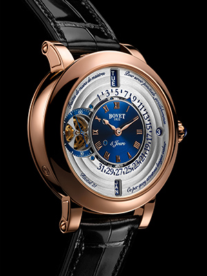 BOVET(ボヴェ) SIHH 2019新作 創造性を体現するライティングスロープ状に傾斜したケース「リサイタル 21」