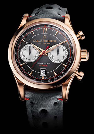 CARL F. BUCHERER(カール Ｆ. ブヘラ) プレBASEL 2019新作 黄金の輝きを放つ時間。絶妙のレトロスタイル「マネロ フライバック」