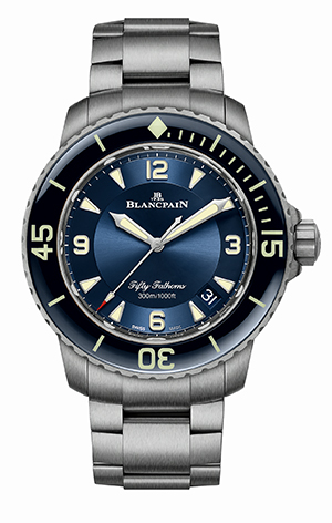 BLANCPAIN(ブランパン) 2020新作 アイコニックなブランパン「フィフティ ファゾムス オートマティック」および「フィフティ ファゾムス ラージデイト」がチタン製ブレスレットで登場