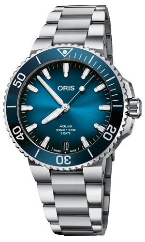 ORIS(オリス) 2021新作 小ぶりな41.5mm径にキャリバー400を搭載した、オリス「アクイスデイト キャリバー400 41.5mm」