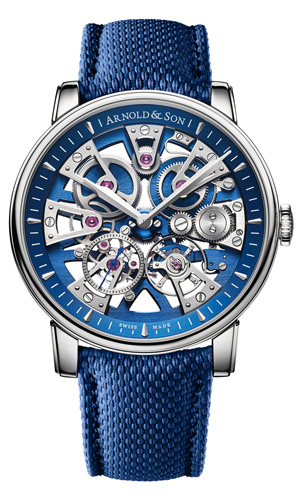 ARNOLD＆SON(アーノルド・アンド・サン) 2022新作 シンメトリーなオープンワーク仕上げムーブメントが美しい、アーノルド＆サン「ネビュラ 41.5 スチール」