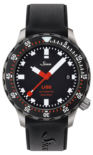 SINN(ジン) 2020新作 Uボート・スチールを採用した500m防水のダイバーズウォッチ。ジン「U50」シリーズ