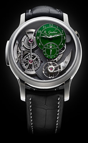 ROMAIN GAUTHIER(ローマン・ゴティエ) グランフーエナメル文字盤の色の選択が可能になった、年間製造本数60本のローマン・ゴティエ「ロジカル・ワン」