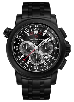 CARL F. BUCHERER(カール F. ブヘラ) 2016バーゼル最新作:ニューブラックを纏って「パトラビ トラベルテック」