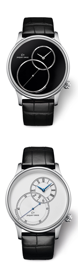 JAQUET DROZ(ジャケ・ドロー) 漆黒のオニキスダイアルとオパーリンシルバーダイアルのグラン・セコンド オフセンターが日本販売開始!