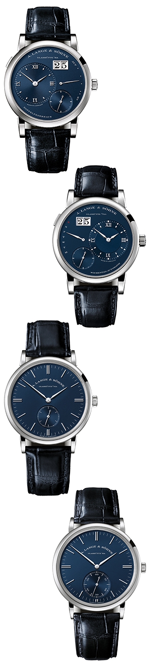 A. LANGE & SÖHNE(A.ランゲ&ゾーネ) 紺青に染まる「ブルー・シリーズ」。ブルーダイヤル仕様の4モデルが登場