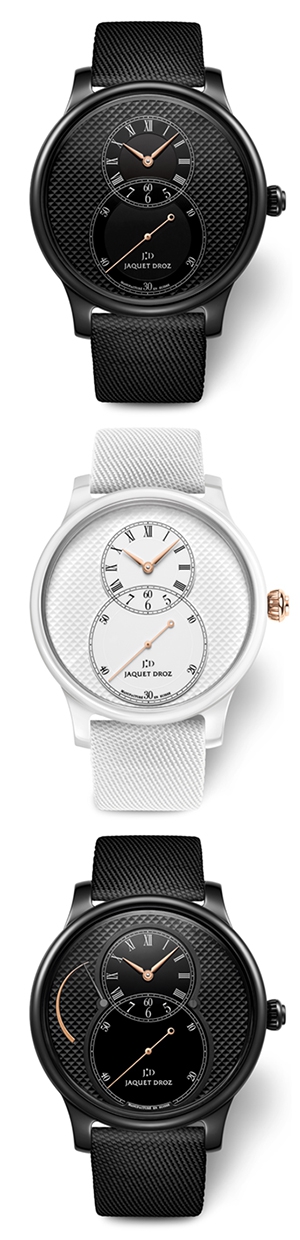 JAQUET DROZ(ジャケ・ドロー) 現代性と古典性が融合したセラミックケースモデルの新作「グラン・セコンド セラミック クル・ド・パリ」