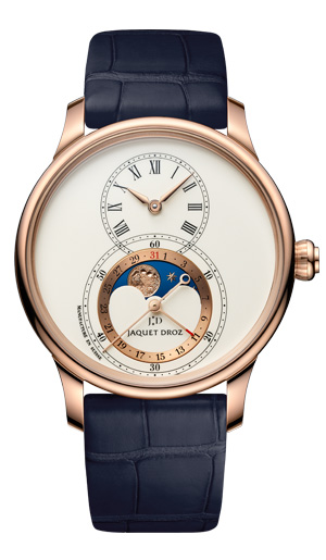 JAQUET DROZ(ジャケ・ドロー) 2021新作 ピエール-ジャケ・ドロー生誕300周年モデル。ジャケ・ドロー「グラン・セコンド ムーン」が表わす月