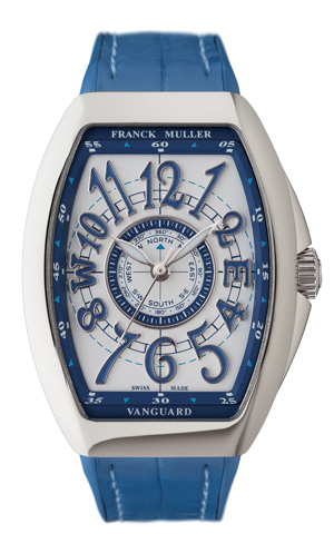 FRANCK MULLER(フランク ミュラー) 2023新作 独創的なマリンテイストと爽快なブルージ ーンズカラーでリュクスな船旅の世界観を表現。フランク ミュラー「ヴァンガード レディ マリナー」