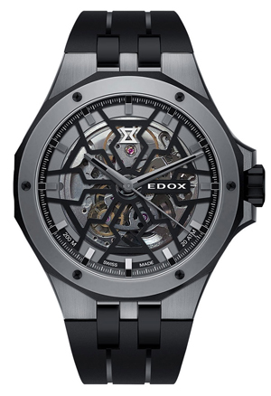 EDOX(エドックス) 2020新作 アワーグラスをモチーフにしたカットワークで魅せる時計。エドックス「デルフィン メカノ オートマティック」