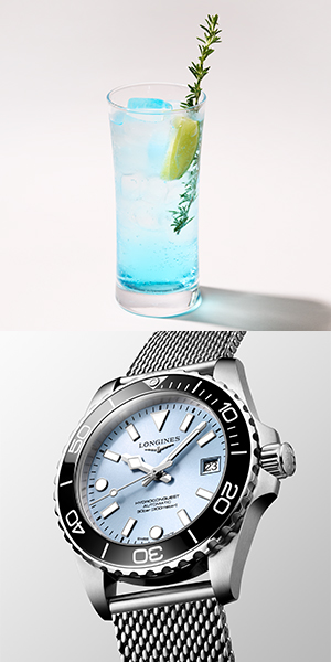LONGINES(ロンジン) 「ロンジン 表参道 ポップアップ ～ハイドロコンクエスト コンセプトストア～」を記念し、「ザ ストリングス 表参道」とコラボレーションのオリジナルドリンク3種を展開。2026年7月11日(土)から8月26日(水)まで
