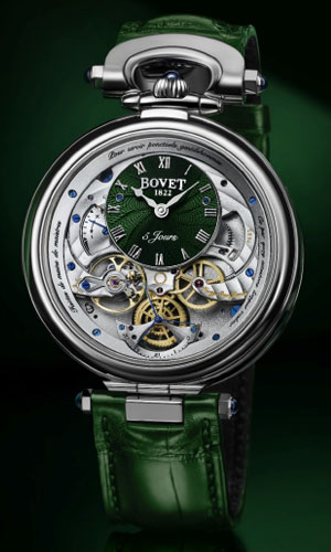 BOVET(ボヴェ) 2020新作 壮麗なグリーンのギョーシェダイヤルを主役にした、ボヴェ「ヴィルトゥオーソ VII」