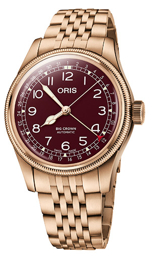 ORIS(オリス) 2022新作 ロングセラー初のフルブロンズモデル。オリス「ビッグクラウンポインターデイト ブロンズ」