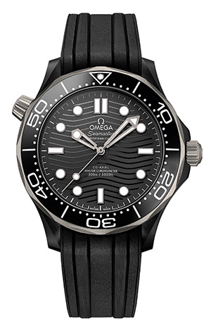 OMEGA(オメガ) ブラックセラミックとチタンの新たな組み合わせモデル「シーマスター ダイバー300Mマスター クロノメーター ブラックセラミック&チタン」