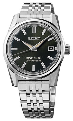 KING SEIKO(キングセイコー) 2023新作 1960～70年代のファッションに着想を得たアースカラーダイヤルに簡易着脱が可能なブレスレットを採用した、キングセイコー「KSK キャリバー6R55モデル」