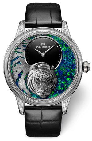 JAQUET DROZ(ジャケ・ドロー) 2022新作 中国の春節を祝う、寅年限定の3組のユニークなタイムピース。ジャケ・ドロー「プティ・ウール　ミニット　レリーフ　タイガー」「タイガー・オートマトン　オパール」