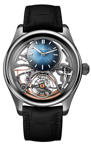 H.Moser & Cie.(H.モーザー) 2022新作 三次元の持つパワー。H. モーザー「パイオニア・シリンドリカル トゥールビヨン スケルトン」