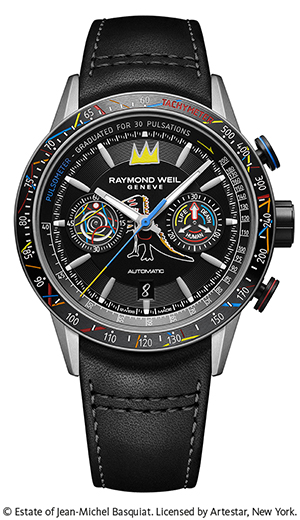 RAYMOND WEIL(レイモンド・ウェイル) 2023新作 レイモンド・ウェイル×ジャン＝ミシェル・バスキア。バスキアのアイコニックなアートワークが施された「フリーランサー」が登場