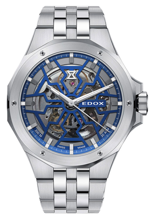 EDOX(エドックス) 2020新作 アワーグラスをモチーフにしたカットワークで魅せる時計。エドックス「デルフィン メカノ オートマティック」