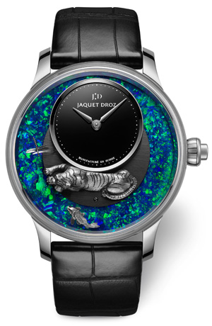 JAQUET DROZ(ジャケ・ドロー) 2022新作 中国の春節を祝う、寅年限定の3組のユニークなタイムピース。ジャケ・ドロー「プティ・ウール　ミニット　レリーフ　タイガー」「タイガー・オートマトン　オパール」