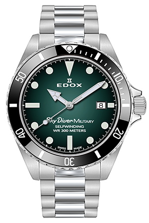 EDOX(エドックス) 2020新作 ヴィンテージルックなミリタリーウォッチ。エドックス「スカイダイバー ミリタリー リミテッドエディション」