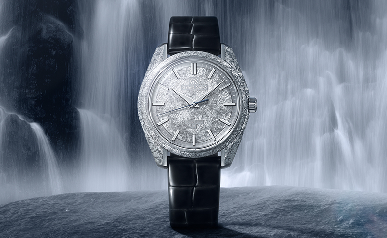 Grand Seiko(グランドセイコー) 2026新作 繊細なハンド エングレービングで写し取った飛泉が生み出す神秘的な情景。グランドセイコー「Masterpiece Collection 手巻スプリングドライブ 彫金 限定モデル」
