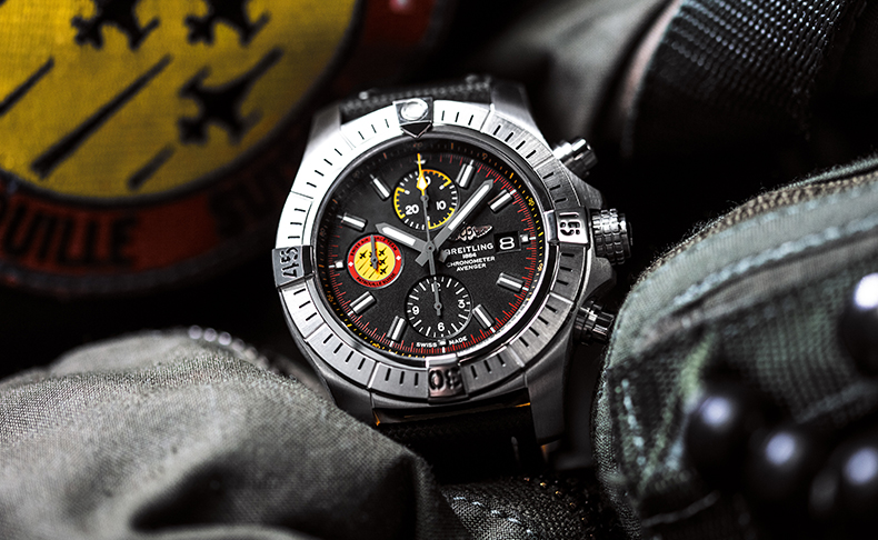 BREITLING(ブライトリング) 「パトルイユ・スイス」スイス エアフォースチームの創立55周年を祝し、新作「アベンジャー スイス エアフォースチーム リミテッド エディション」が限定550本で登場