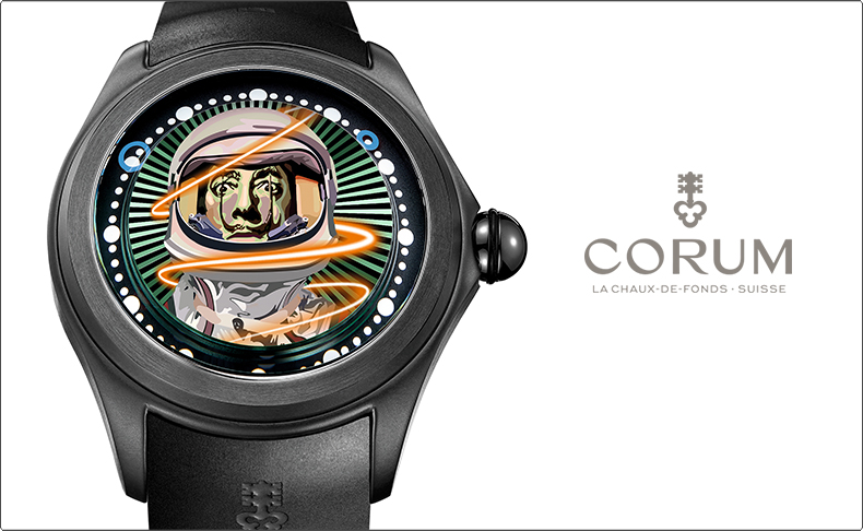 CORUM(コルム) 「バブル」コレクションより宇宙の旅をテーマにした現代アートの色彩豊かなタイムピースが登場