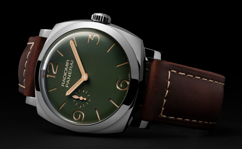 PANERAI(パネライ) 4つのアイコニックでクラシックなラジオミールにマットグリーンダイアルのブティック限定モデルが登場