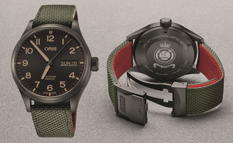 ORIS(オリス) 2019新作 ベルギー空軍が誇る捜索救助隊・第40部隊とのパートナーシップより誕生した限定モデル「オリス 第40部隊リミテッドエディション」