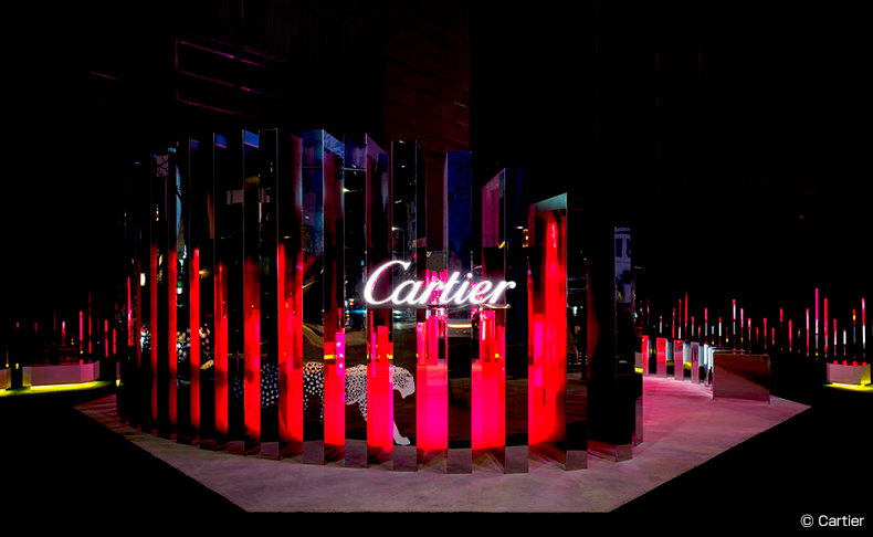 Cartier(カルティエ) 愛を祝福するモニュメントが表参道の交差点に誕生。Cartier “The Reflecting Garden”