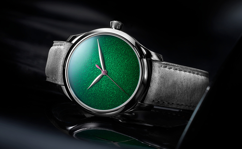 H.Moser & Cie.(H.モーザー) 2022新作 フュメダイアルを一新した、H.モーザー「エンデバー・センターセコンド コンセプト ライムグリーン」