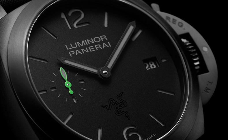 PANERAI(パネライ) 2022新作 ゲーマー向けブランドのRazerとコラボした、パネライ「ルミノール クアランタ レーザー スペシャルエディション」