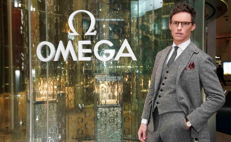 OMEGA(オメガ) オメガアンバサダー俳優エディ･レッドメインがオメガブティック銀座本店を初訪問