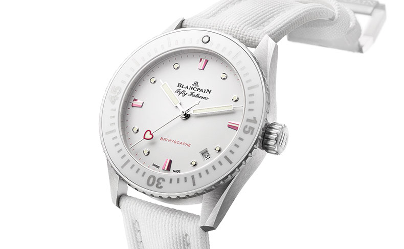 BLANCPAIN(ブランパン) 2023新作 愛の色彩に彩られた、ブランパン「フィフティ ファゾムス バチスカーフ バレンタイン2023」