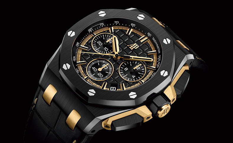 AUDEMARS PIGUET(オーデマ ピゲ) 2023新作 オーデマ ピゲ「ロイヤル オーク オフショア クロノグラフ」にブラックセラミックとイエローゴールドの組合せが登場