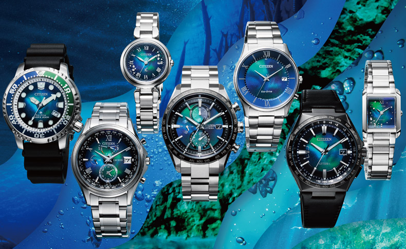 【新品未使用】CITIZEN シチズン 腕時計 ブルー レザー 定価6万