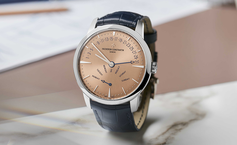 VACHERON CONSTANTIN(ヴァシュロン・コンスタンタン) 2023新作 ミニマルデザインとエレガントな時計技術との出合い：バランスのとれた芸術。ヴァシュロン・コンスタンタン「パトリモニー・レトログラード・デイ/デイト」