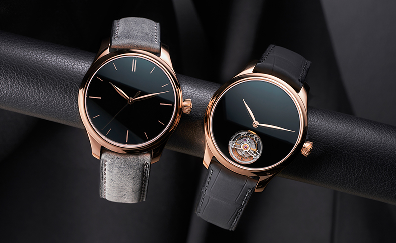 H.Moser & Cie.(H.モーザー) 2023新作 H.モーザーがコントラストを巧みに操る。H.モーザー「エンデバー・トゥールビヨン コンセプト ベンタブラック® 」「エンデバー・センターセコンド ベンタブラック®」