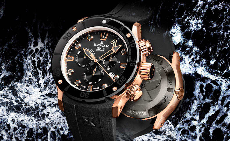 エドックス(EDOX) 2023新作 1,000m防水のチタニウムダイバーズウォッチ ...