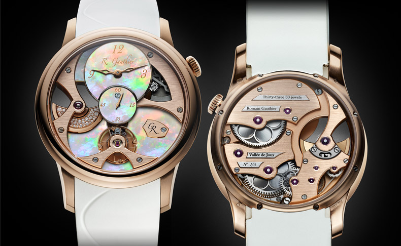 ROMAIN GAUTHIER(ローマン・ゴティエ) SIHH 2019新作 豊かな色彩、輝き、卓越したクラフトマンシップ「インサイトマイクロローター・レディー・オパール」