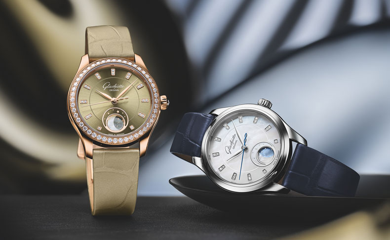 GLASHÜTTE ORIGINAL(グラスヒュッテ・オリジナル) 2024新作 女性の持つ多様性からインスピレーションを得た新しい機械式時計。新作グラスヒュッテ・オリジナル「セレナーデ・ルナ」
