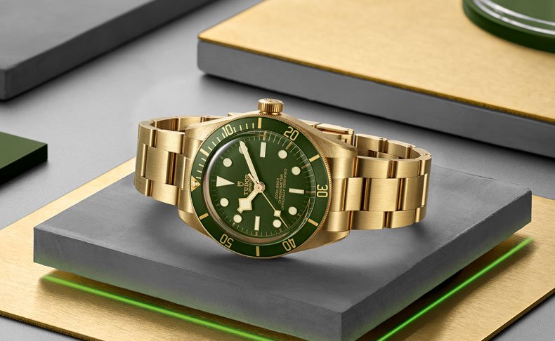 TUDOR(チューダー) 2024新作 チューダーのダイバーズウォッチの中で初めて18Kイエローゴールド製オープンケースバックを採用した、チューダー「ブラックベイ 58 18K」