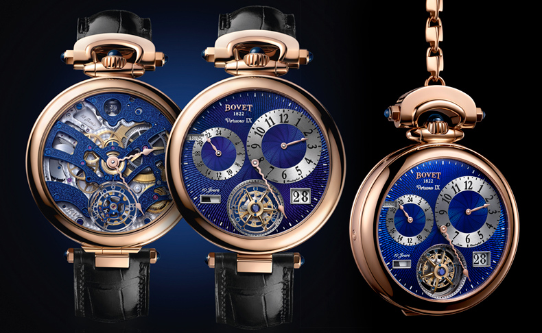 BOVET(ボヴェ) SIHH 2019新作 全4通りに変換が可能なアマデオ®コンバーティブル ケースを採用したアマデオ フルリエ コレクション「ヴィルトゥオーソIX」