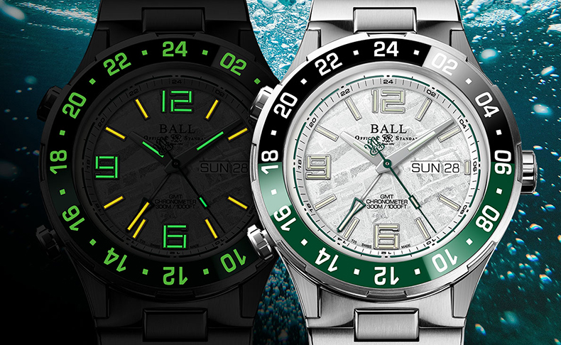 BALL WATCH(ボール ウォッチ) 2025新作 ギベオン隕石ダイヤル採用のボール ウォッチ「ロードマスター マリン GMT メテオライト」に新ベゼルカラー追加で魅力をさらに拡張!