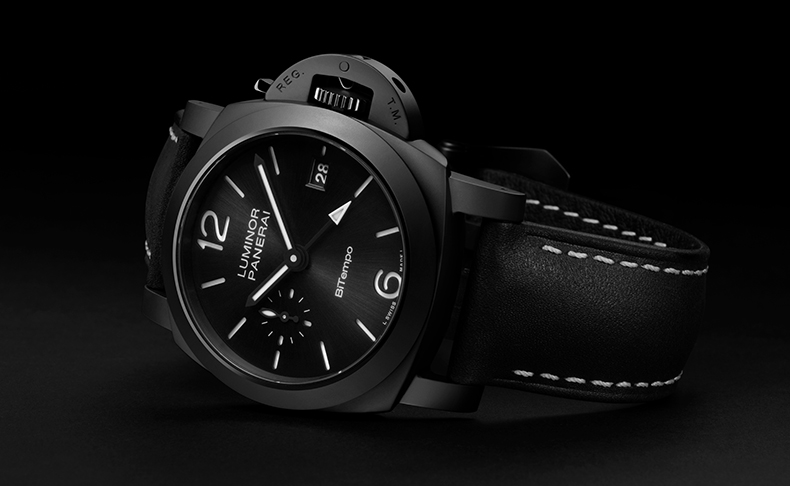 PANERAI(パネライ) 2025新作 アイコニックなルミノール コレクションが初めて40mmのセラミックデザインに挑戦。パネライ「ルミノール GMT チェラミカ」
